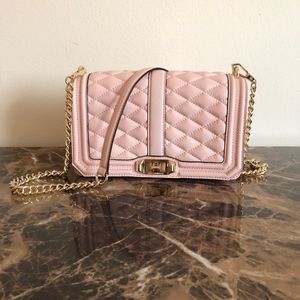Love Leather Crossbody Bag Blush